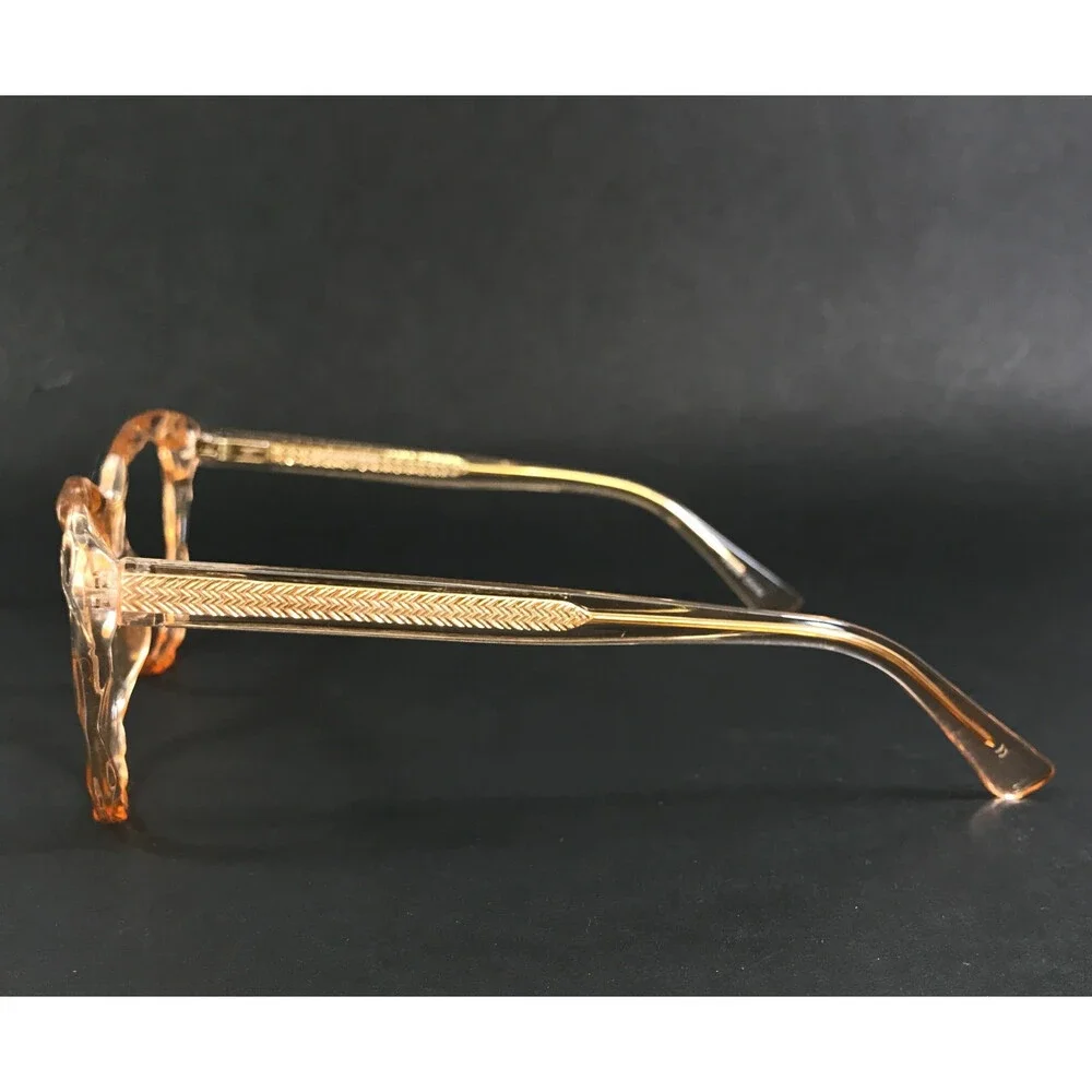 Capri Eyeglasses Frames UP 312 Blush Orange Clear Cat Eye Full Rim 52-18-140